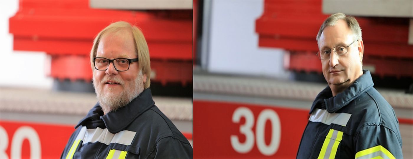 Winfried Fischer und Jürgen Barten gehen nach über 40 Jahren aktiven Dienst in den Feuerwehr Ruhestand
