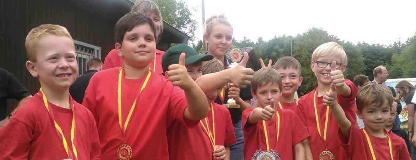 Siegreicher Wettbewerb der Kinderfeuerwehren