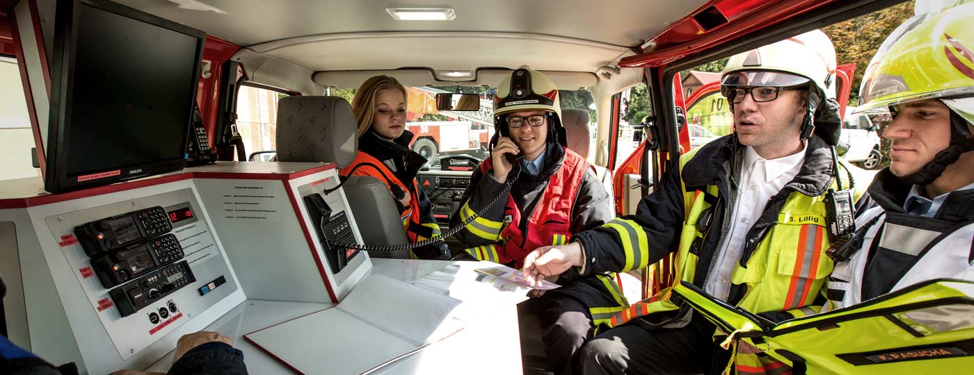 Alarmübung der Feuerwehr