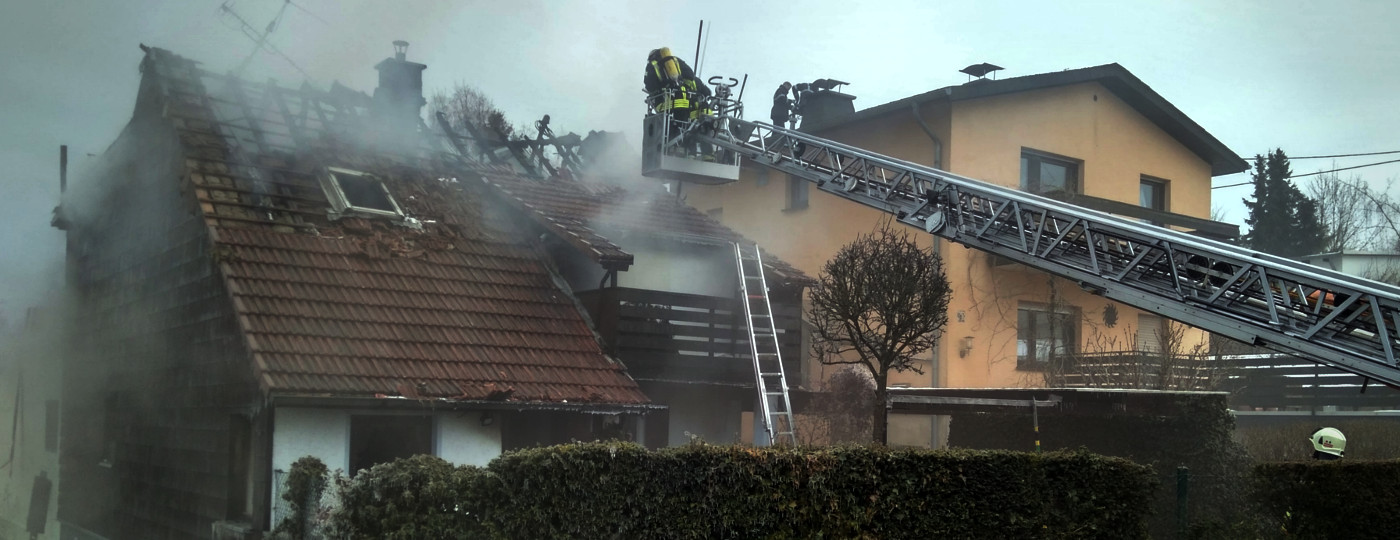 Spendenaufruf nach Gebäudebrand